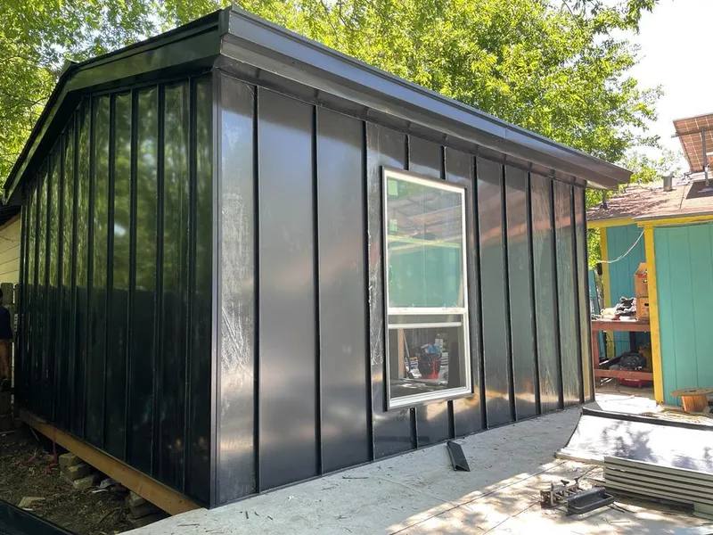 Black standing seam metal wall panels for Metal Roof Installation in Stevenson Ranch